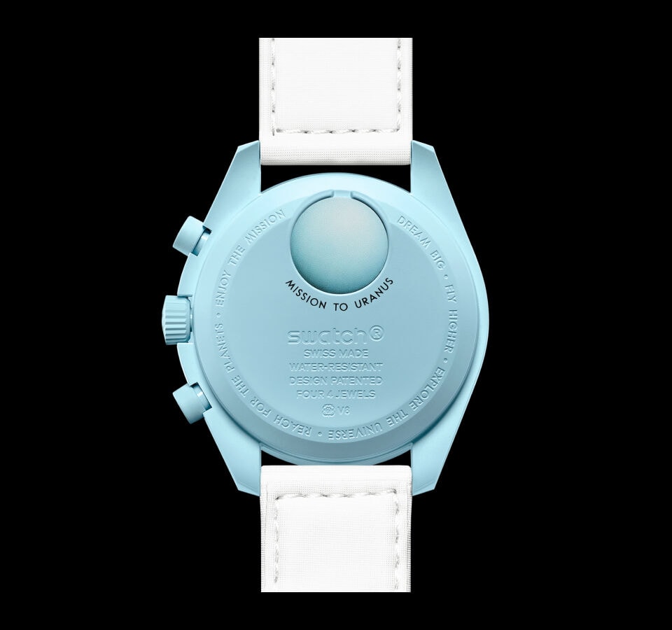 オメガ×SWATCH Bioceramic Moonswatch URANUS時計のサイズ4200