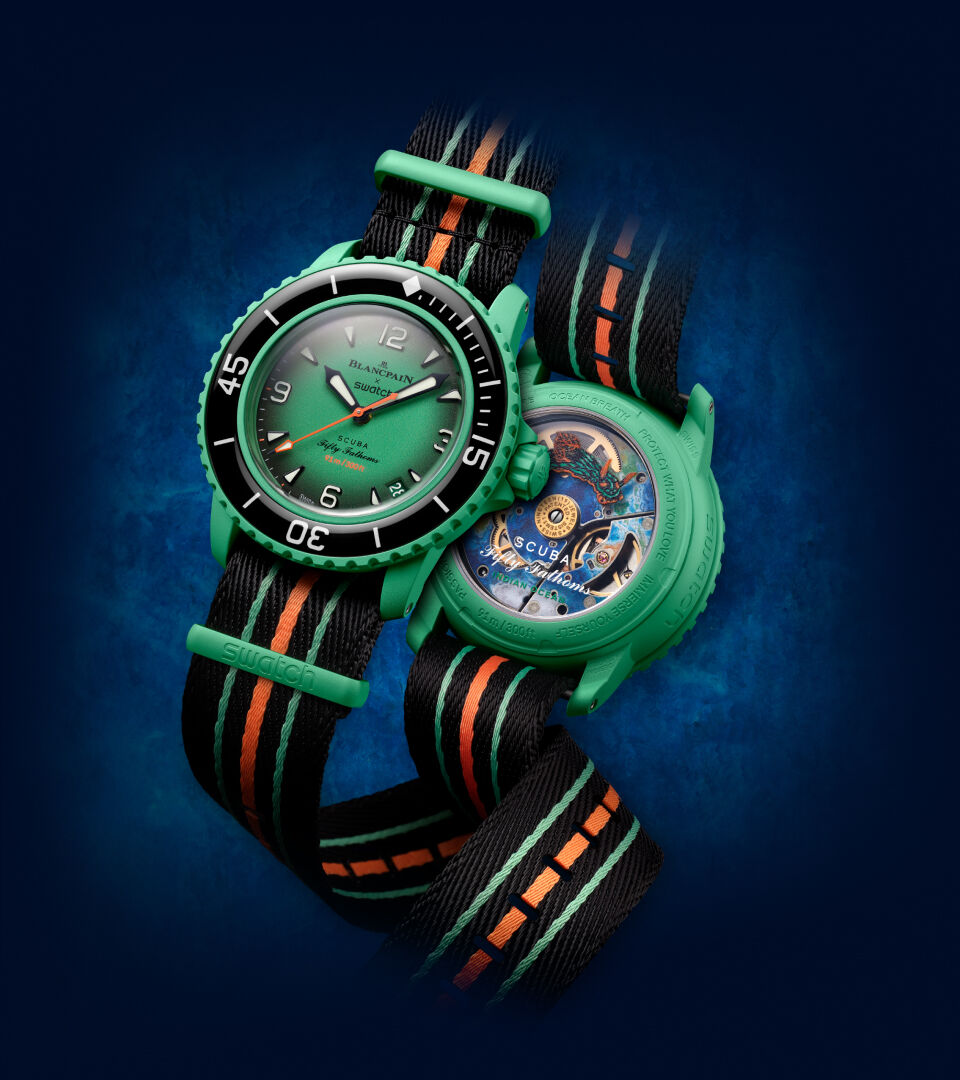 Blancpain x Swatch Bioceramic ScubaFifty腕時計(アナログ)