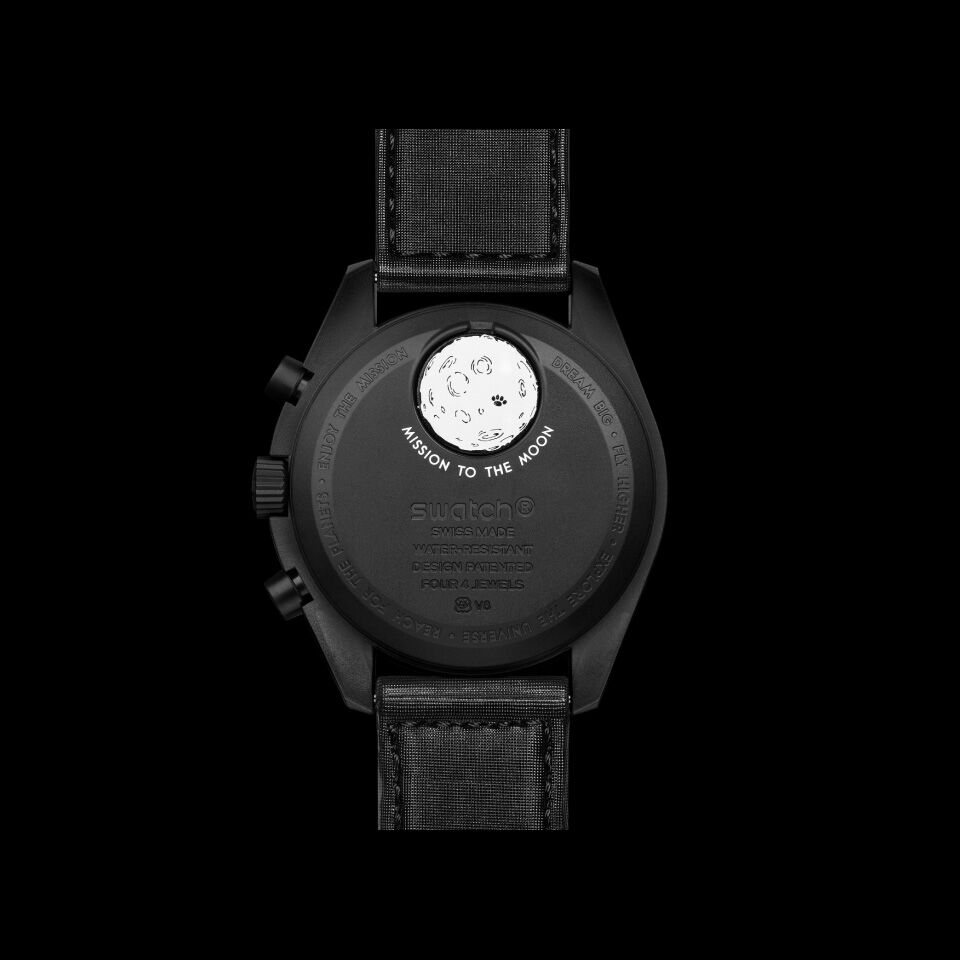 Bioceramic MoonSwatch Collection: MISSION TO THE MOONPHASE - NEW MOON