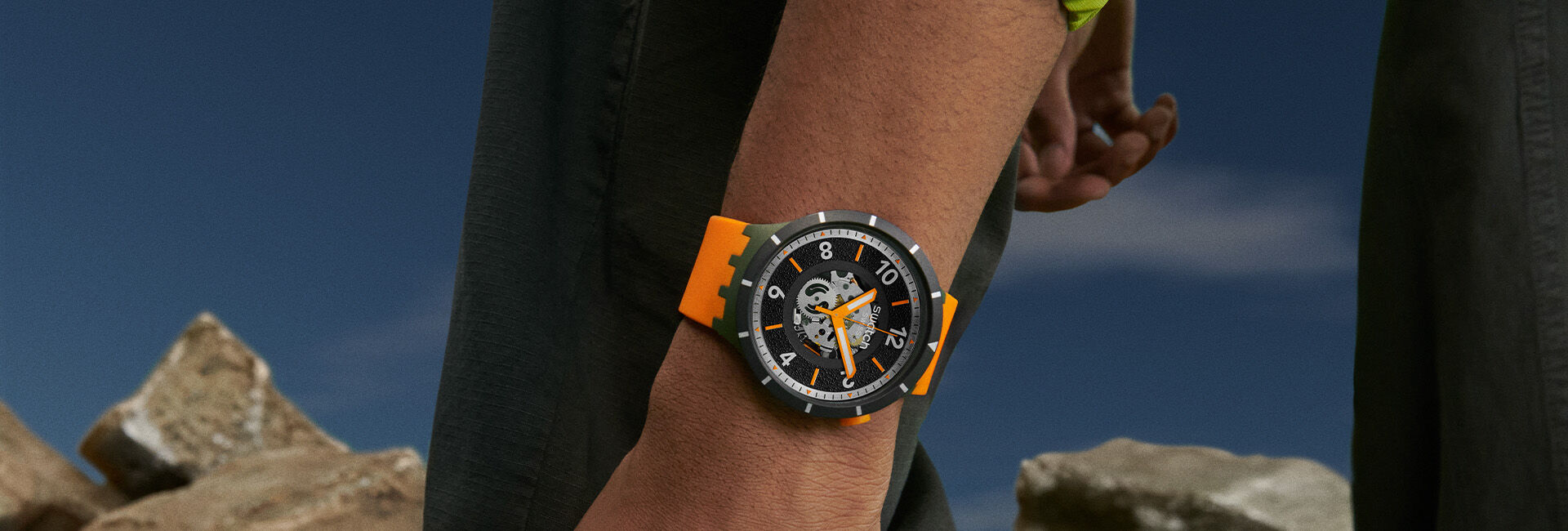 Swatch SWATCH スウォッチ REDURE　 SUOW150 スイス製 SWISS MADE 腕時計　ホワイト　新品未使用　長期保管品 シリコンベルト