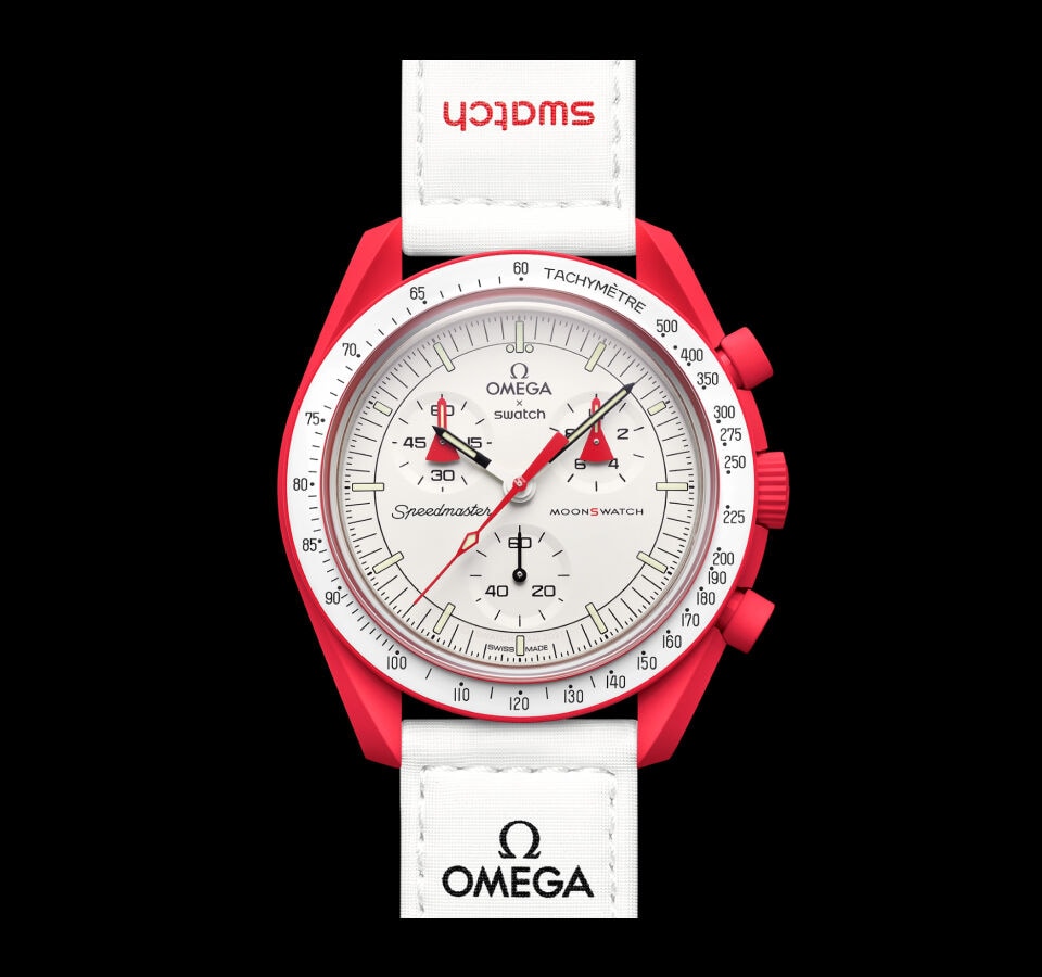 OMEGA × Swatch MISSION TO MARS保存箱説明書レシート